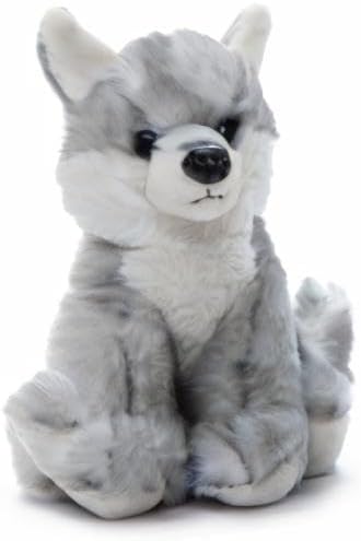 The Petting Zoo Wolf Stuffed Animal Plushie, Gifts for Kids, Wild Onez Babiez Wildlife Animals, Grey Wolf Plush Toy 6 inches