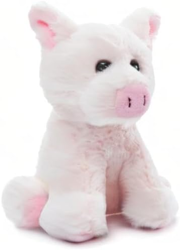 The Petting Zoo Pig Stuffed Animal Plushie, Gifts for Kids, Wild Onez Babiez Farm Animals, Pig Plush Toy 6 inches