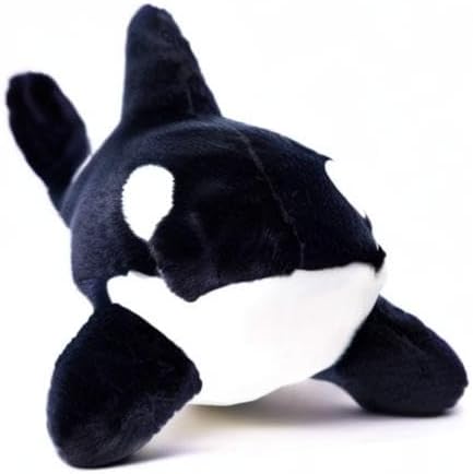 TAMMYFLYFLY The Orca Blackfish Long Big Killer Whale Stuffed Animal Sea Critters Plush Doll (39cm)