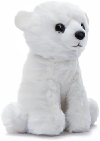 The Petting Zoo Polar Bear Stuffed Animal Plushie, Gifts for Kids, Wild Onez Babiez Zoo Animals, Polar Bear Plush Toy 6 inches