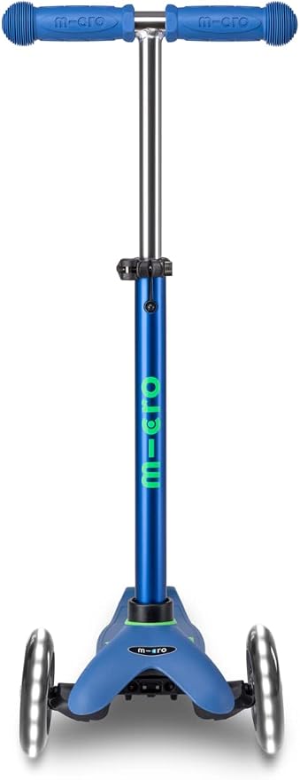 Micro Kickboard | Mini LED Kids Scooter for Ages 2-5 | Children up to 110 lbs | 3 Wheel Lean-to-Steer Design | Adjustable T Bar | Smooth Ride, Motion Activated PU LED Wheels | Swiss Design