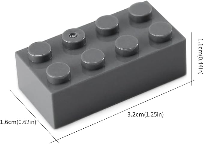 100pcs 2x4 Bricks Dark Gray Pieces Grey Classic Building Blocks Creative Play Set Toy Accessories Compatible with Major Brick Brands
