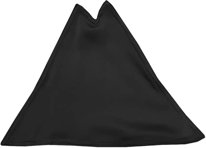 1/12 Scale Wired Cape Cloak – Superhero Style Flowing Fabric Cape for 7'' Male Action Figure Custom Accessory (Black)