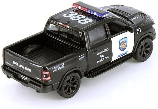 KiNSMART - 2019 Dodge Ram 1500 Pickup 1:46 O Scale 5" Die Cast Metal Model Toy Truck (Police Edition)