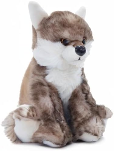 The Petting Zoo Timber Wolf Stuffed Animal Plushie, Gifts for Kids, Wild Onez Babiez Wildlife Animals, Wolf Plush Toy 6 inches