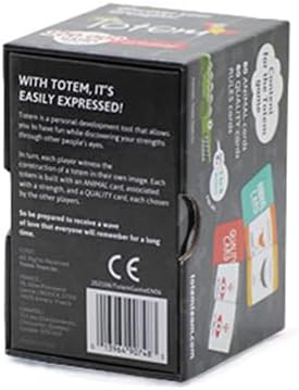 Totem Family Conversation Cards - Non-Competitive Family Bonding & Self-Esteem Card Game - Compliment & Question Cards for Kids, Teens, Adults - Team Building Games for Work & Icebreaker for Coworkers
