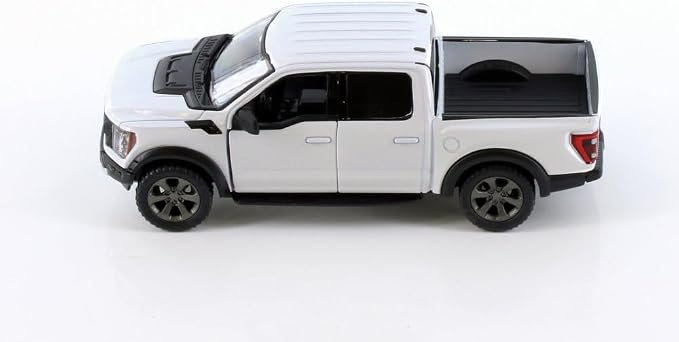 KiNSMART - 2022 Ford F-150 Raptor 5" 1:46 Scale Die Cast Model Toy Truck (White)