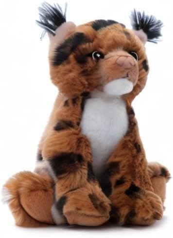 The Petting Zoo Bobcat Stuffed Animal Plushie, Gifts for Kids, Wild Onez Babiez Zoo Animals, Bobcat Plush Toy 6 inches