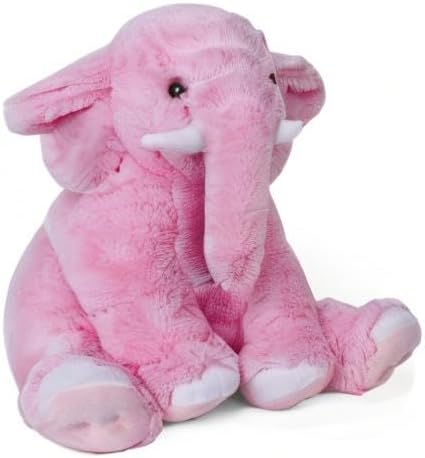 JellyMallow Elephant Weighted Stuffed Animals 5 lbs 16 inches Pink, Large Weighted Elephant Plushie Cuddly Pillow Gift for Kids & Adults