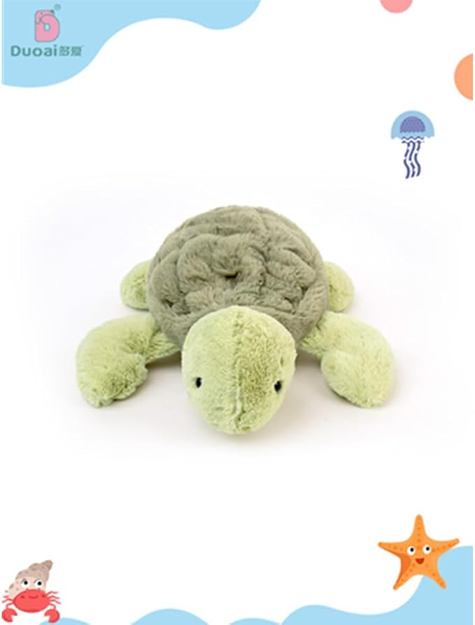 OUKEYI 12" Weighted Plush Cute Turtle Stuffed Animals, Soft Sea Turtle Plush Toy Tortoise Plushies Pillow - Present for Kids, Babies, Toddlers