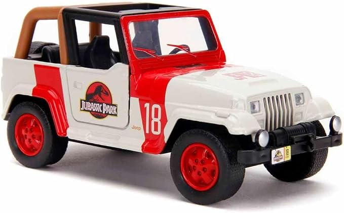 Jada Toys Jurassic World 1:32 Jeep Wrangler Die-cast Car, Toys for Kids and Adults