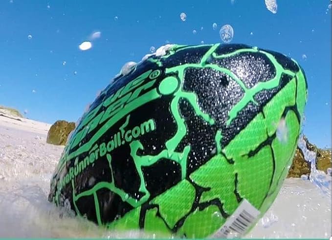 Wave Runner Water Football for Pool and Beach | Waterproof Football for Outdoor Games for Adults, Teens, and Kids - Lightweight Pool Toys, Easy Wet Grip, Outdoor Summer Toy
