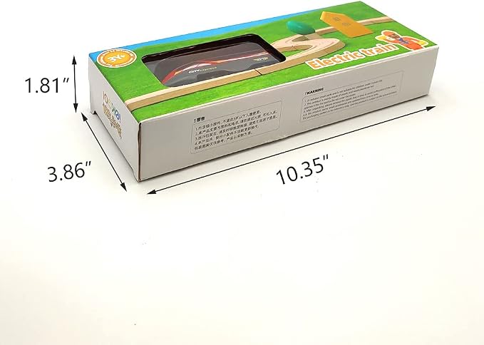 DSHMIXIA Battery Operated Trains for Wooden Train Track Set Locomotive with Light for Toddlers 3 4 5 Year Old Boys Red High Speed Magnetic Couplings with Passengers(Without Battery)
