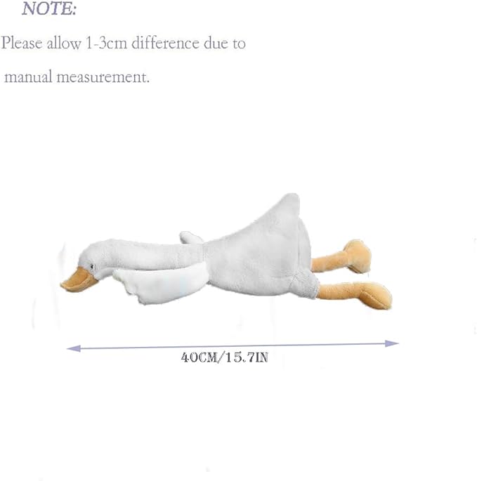 15.7" Swan Stuffed Animal,Goose Plush White Stuffed Animal Toy Gifts for Kids