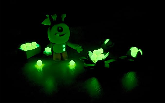 Jovi - Non Drying Modeling Clay, 8 Basic Color + 2 Glow in The Dark | Glow in the Dark - Non-Toxic - Non-Drying - For Kids Ages 3+ - Plant Based