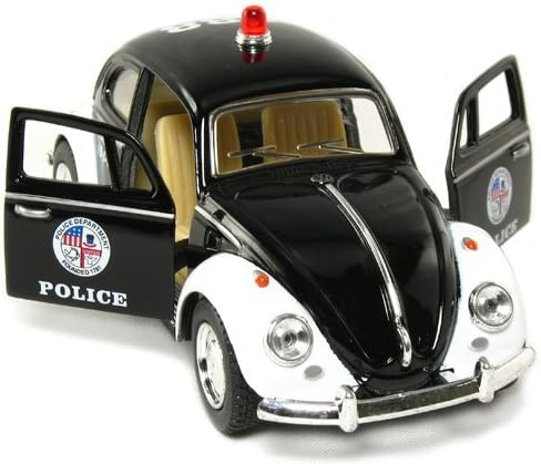 KiNSMART - 1967 Volkswagen Classic Beetle 5 Inch 1:32 Scale Die Cast Metal Model Toy (Police)