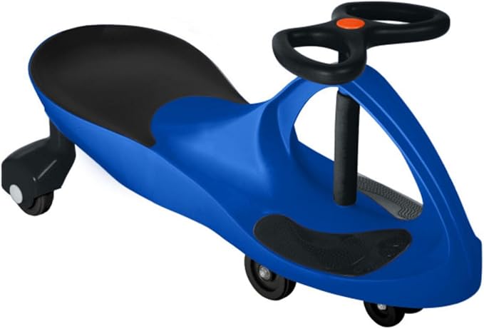 Wiggle Car - Ride on Toy for Ages 3 and Up - Toddler Ride on Toys with no Batteries, Gears, or Pedals Just Twist, Wiggle, and Go by Lil’ Rider (Blue and Black)
