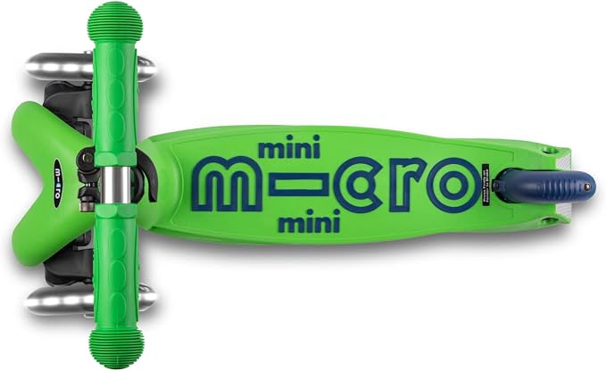 Micro Kickboard | Mini LED Kids Scooter for Ages 2-5 | Children up to 110 lbs | 3 Wheel Lean-to-Steer Design | Adjustable T Bar | Smooth Ride, Motion Activated PU LED Wheels | Swiss Design
