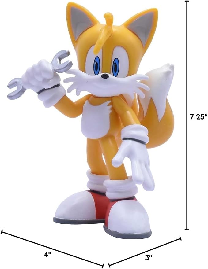 Just Toys – Sonic the Hedgehog Tails Buildable Action Figure 4 in | Buildable 4-inch Tails figure with 4 interchangeable arms. Officially licensed collectible — 5 to collect. Ages 3+.