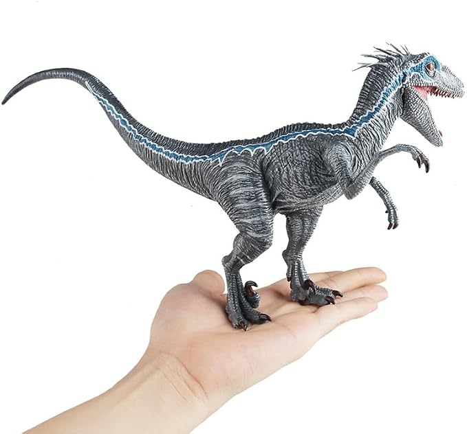 Gemini&Genius Velociraptor Dinosaur Toy for Kids and Dino Lovers, Super Raptor Dinosaur with Moveable Jaw and Hands, Realistic and Funny Dino Gift, Display, Collection and Decoration
