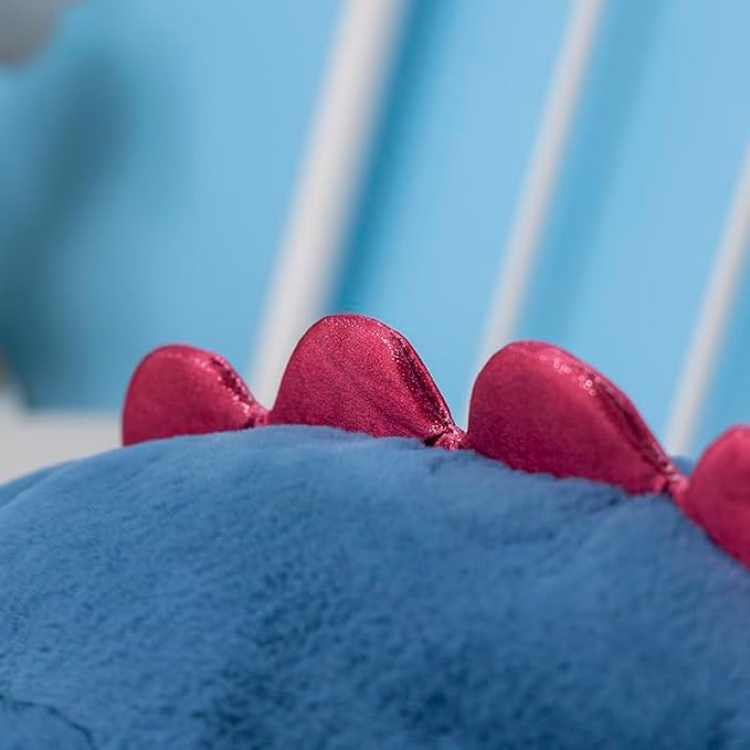 Little Weighted Dragon Stuffed Animal 27.6" 2Lbs, Small Blue Weighted Plush Dragon Toy for Kids and Adults(2025 Weighted Version)