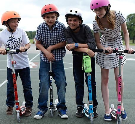 Micro Kickboard | Sprite Foldable Kid & Teen Scooter for Ages 6+ | Children up to 220 lbs | 2 Wheel | Compact for Travel & Storage | Adjustable T Bar | Smooth Ride PU Wheels | Swiss Design