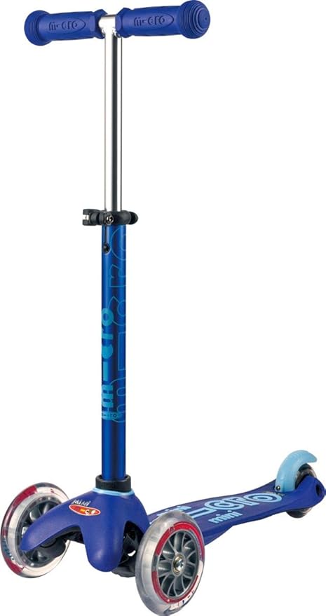 Micro Kickboard | Mini 3-in-1 Deluxe Toddler Scooter for Ages 1–5 | Ride-On with Removable Parent Push Bar | 3 Wheel Lean-to-Steer Design | Adjustable T Bar | Smooth Ride PU Wheels | Swiss Design