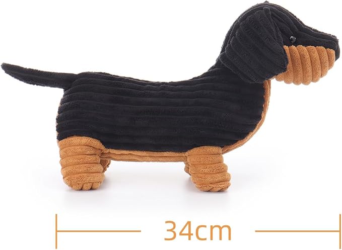 Apricot Lamb Dachshund Fulan Stuffed Animals for Kids, Soft Cute Plush Toys for Baby Girl and Boy, 13.5 Inches