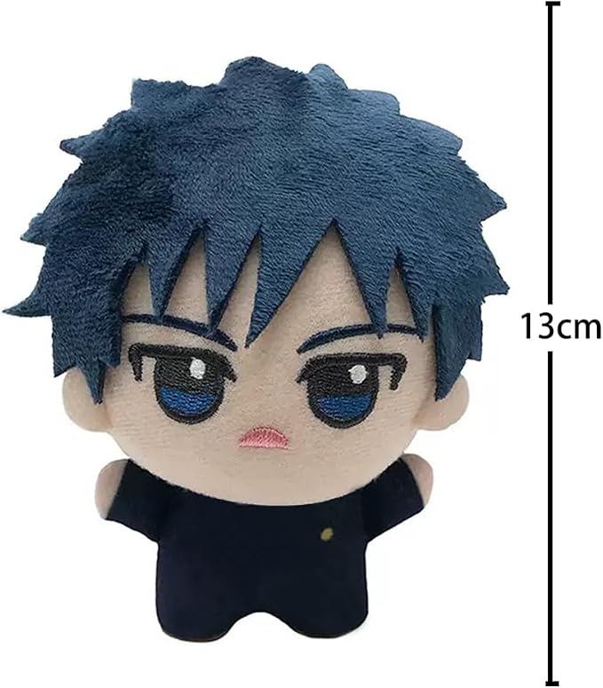 JJK Soft Figure Itadori Yuji Keychain Fushiguro Megumi Pillow, Mini Anime Naoya Zenin Throw Pillow Pendant Charm Decoration Birthday Gifts 5.12''
