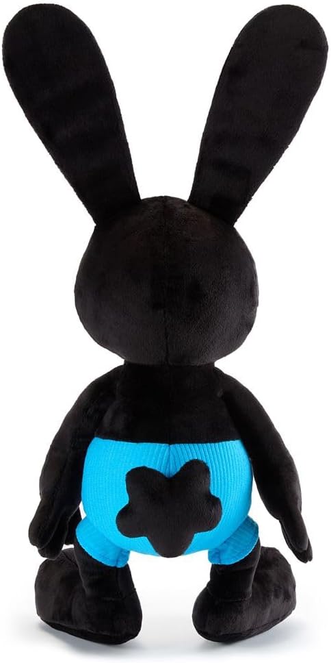 Disney Store Official Oswald The Lucky Rabbit Medium Soft Toy for Kids, Cuddly Character with Fuzzy Texture and Embroidered Details, Stiff Rabbit Ears, Disney Plushy Suitable for All Ages