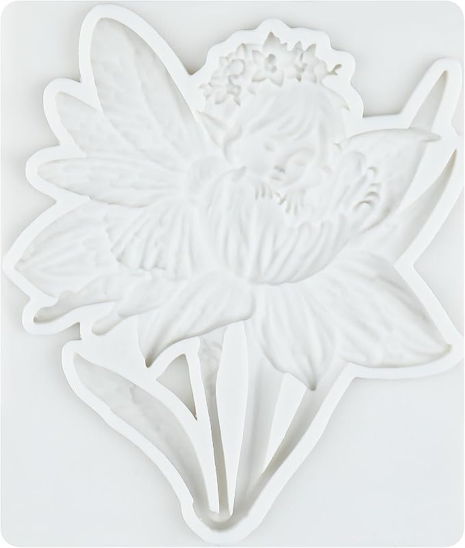Flower Fairy Polymer Clay Mold Butterfly Fairy Flower Silicone Mold for Jewelry Making Epoxy Resin Casting Air Dry Polymer Clay Craft
