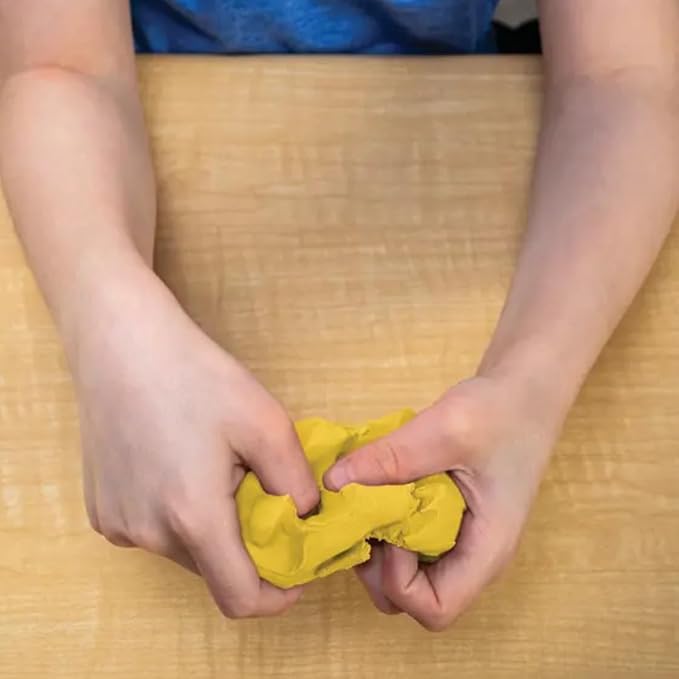 Prang Modeling Clay, Yellow, 1 lb. Block, Case of 12 Blocks, 192 oz. Total | Pliable, Non-Hardening, Non-Staining, Easy Clean-Up, Perfect for Preschool and Elementary Aged Children