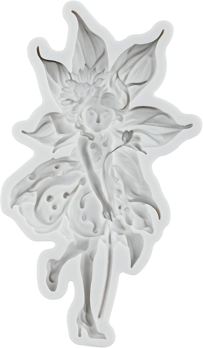 Flower Fairy Polymer Clay Molds Fairy Silicone Mold for DIY Crafts Epoxy Resin Casting Polymer Clay Tools Craft Air Dry Jewelry Making