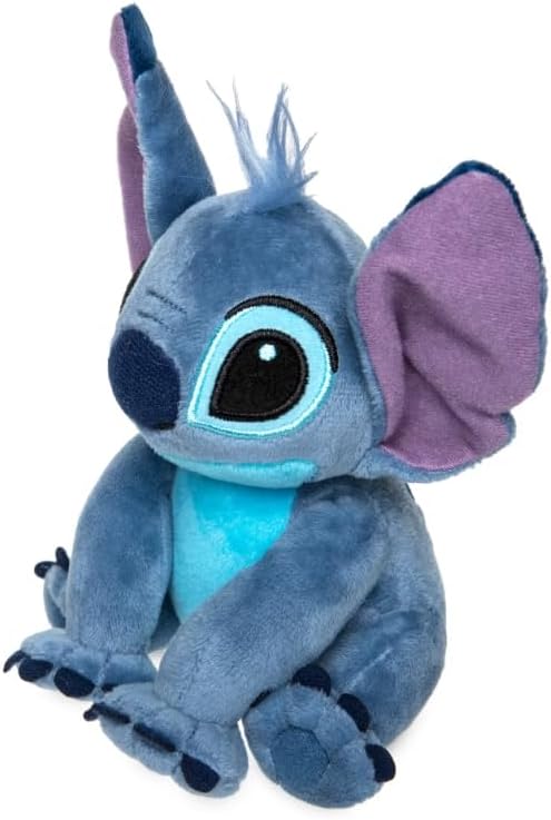 Disney Store Official Mini Bean Bag Plushies - Stitch - Cute Stuffed Animal with Detailed Sculpting, Embroidered Features, & Bean Bag Bottom - Plush Toys for Kids
