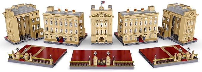 ELAICREE Architecture Buckingham Palace Building Blocks, 5604+Pcs Modular House Building Set for Adults Collectors Hobbyists, DIY Blocks Educational Toy Gift
