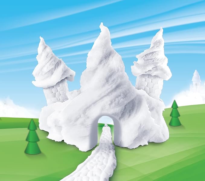 Play Visions Floof Modeling Clay- Reusable Indoor Snow - Endless Creations Possible, Mold Any Shape Or Design - 240 Grams.