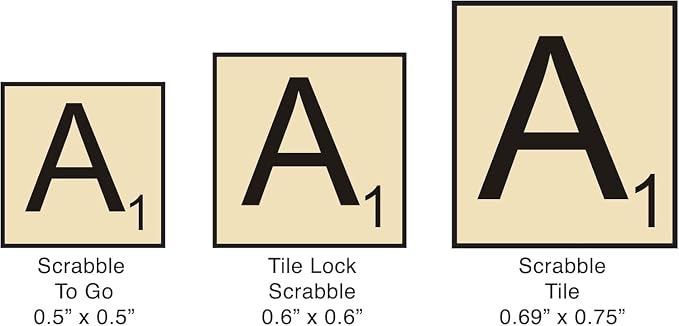 Tile Lock Scrabble, Board Holds Tiles in Place, by Winning Moves Games USA | For 2 to 4 Players, Ages 8+