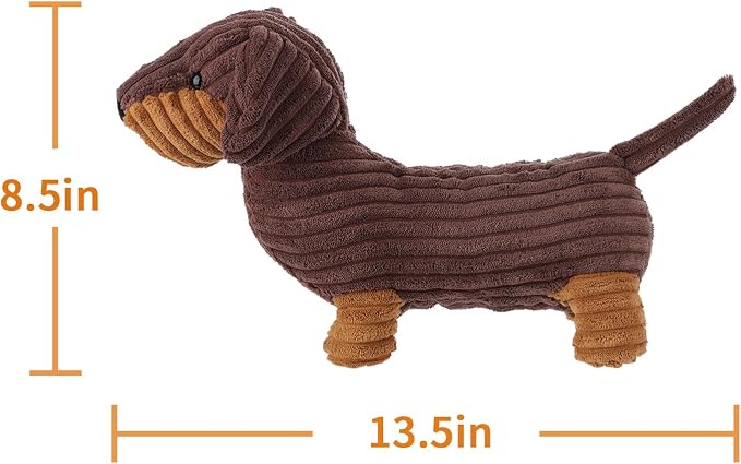 Apricot Lamb Toys Plush Henry Dachshund Dog Stuffed Animal Soft Cuddly Perfect for Child Chocolate Dachshund