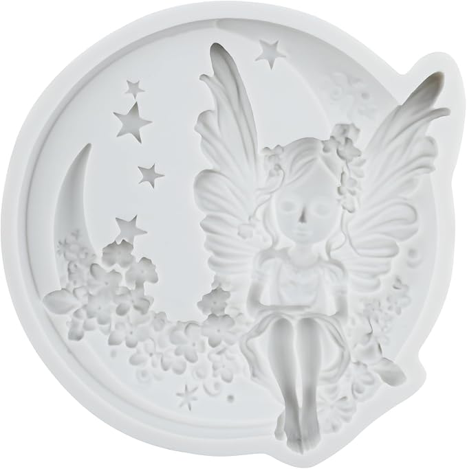 Moon Fairy Silicone Molds Butterfly Fairy Polymer Clay Mold for DIY Craft Epoxy Resin Casting Polymer Clay Tools Crafts Air Dry Jewelry Making