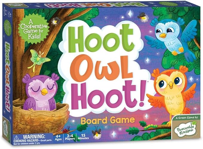 Peaceable Kingdom Hoot Owl Hoot - Cooperative Matching Game For Kids