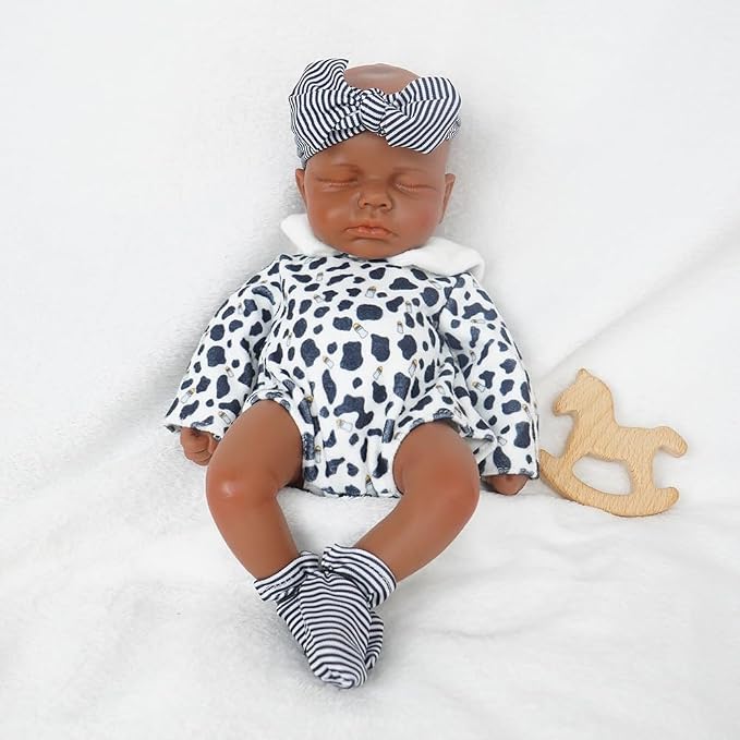 Boy 12 Inch, Full Body Silicone Baby Doll, Reborn Baby Dolls Silicone Full Body, Not Vinyl, Posable Newborn, Realistic Baby Doll