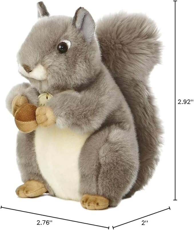Aurora, 26172, MiYoni Squirrel, 10In, Soft Toy, Grey