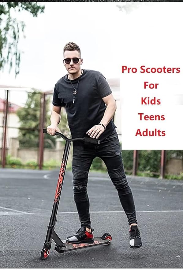 Pro Scooters Stunt Scooter For Kids 8 Years and Up Adults Complete Trick Scooter for Intermediate,Beginner,Advanced and Professional Riders Teens Cool Pro Scooter for Freestyle Tricks & BMX Stunts