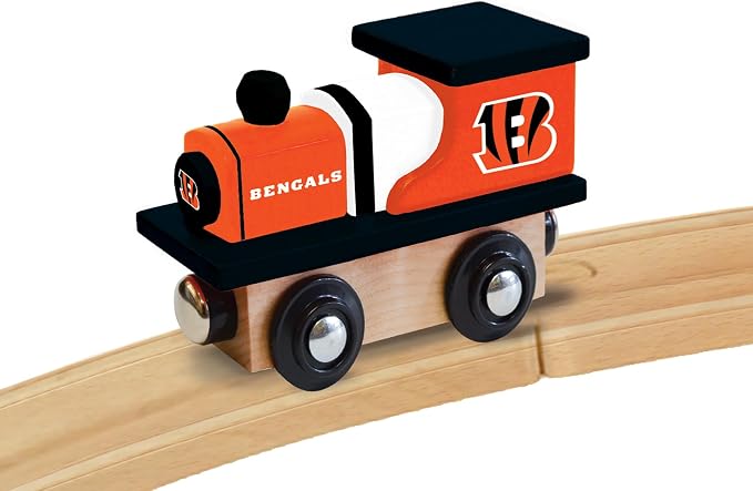 Masterpieces Kids Train Engine - Cincinnati Bengals Wooden Toy, Sports Fan Collectible