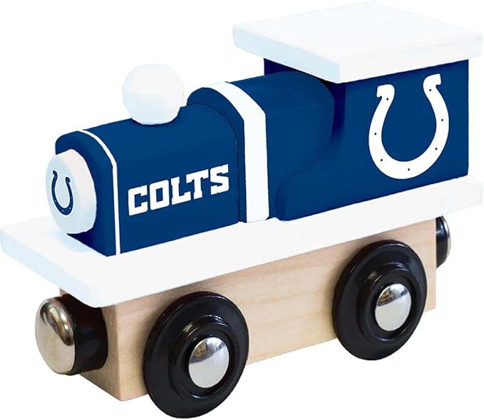 MasterPieces Wood Train Engine - NFL Indianapolis Colts, Officially Licensed Toy