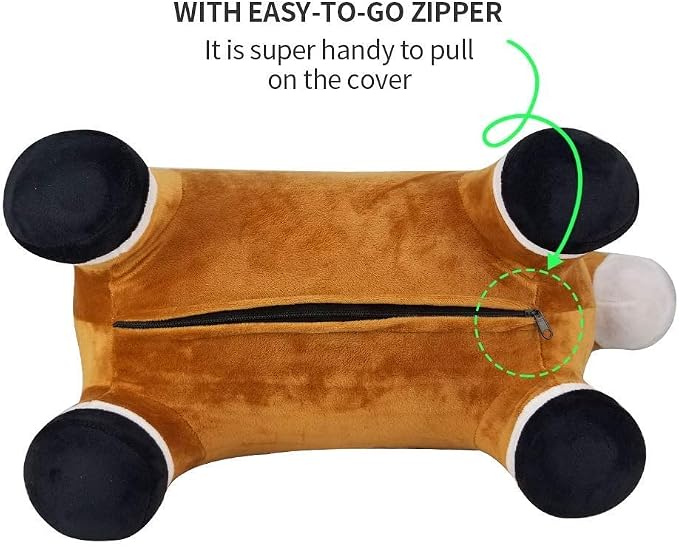 INPANY Bouncy Horse Hopper for Toddlers - Hopping/Bouncing Horse, Inflatable Ride-on Animal Toy for Kids/Children - Plush Covered (Includes Pump)