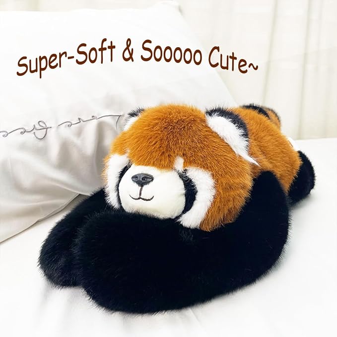 11.8 inch Red Panda Weighted Stuffed Animals, Weighted Plush Animal, Cute Soft Plush Toy Pillow Hugging Plushie Birthday Gifts for Kids Adults
