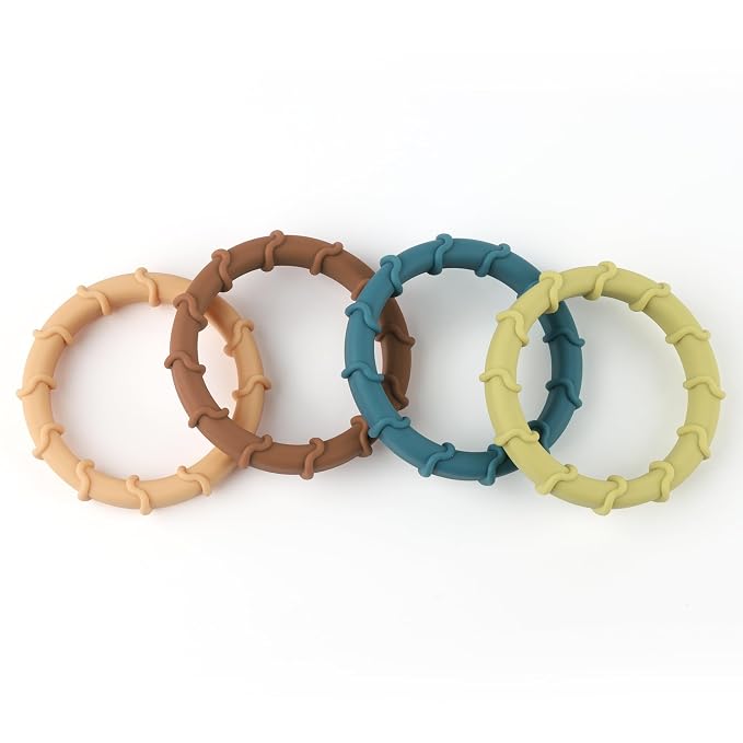 Sensory Chew Ring Toys for Autistic Chewers, Oral Motor Chewable Bracelets for ADHD, SPD, Oral Motor Stimulation or Special Needs