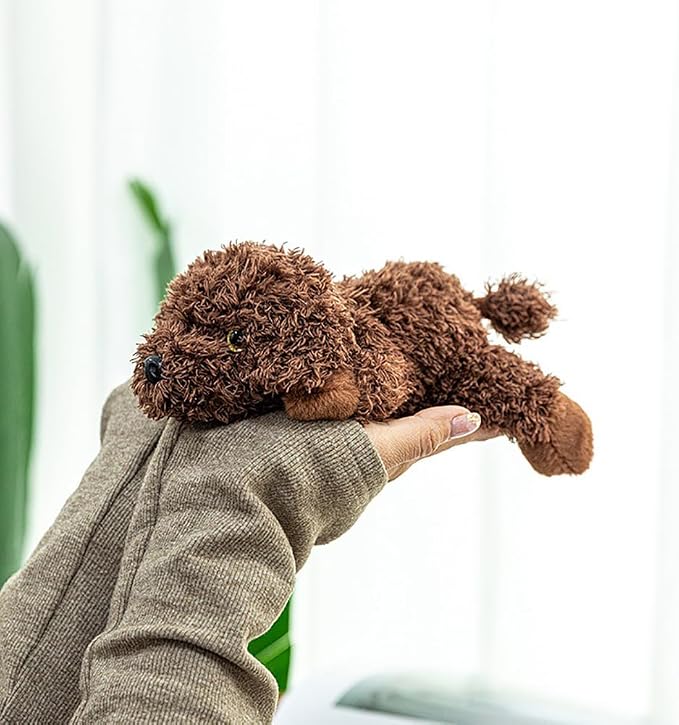 7.8inch Teddy Dog Stuffed Animal, Puppy Plush Toy, Birthday Xmas Gift for Kids (Teddy Dog)