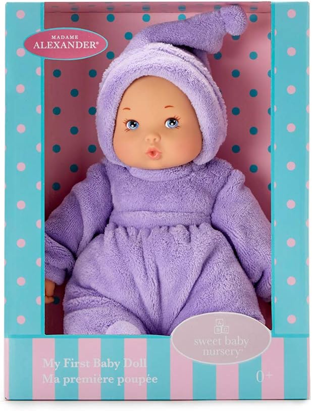 Madame Alexander 12-Inch My First Lavender Baby Doll, Light Skin Tone